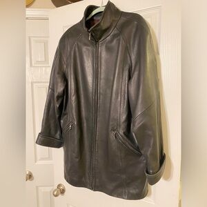 Women’s XL Liz Claiborne Black Leather Jacket
